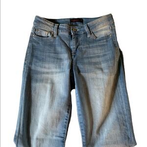 3/26 celebrity pink mid rise ankle skinny light wash